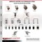 Service Caster 3 Inch 316SS High Temp Glass Filled Nylon 1-7/8 Inch Expanding Stem Caster Set SCC-SS316EX20S314-GFNSHT-178-4 - alternate 3